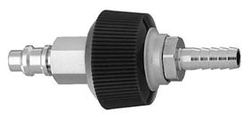M Air Puritan Quick Connect  to 1/4" Barb Medical Gas Fitting, Medical Gas Adapter, puritan quick connect, puritan Bennett quick connect, Medical Air, Medical Air quick connect, Medical Air quick-connect, puritan male to hose barb